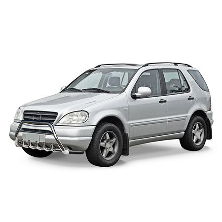 Protectii prag portbagaj inox Mercedes ML W163 fabricatie 2001 - 07.2005, caroserie suv,facelift